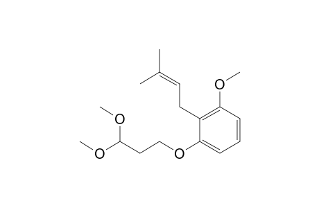 1-(3,3-dimethoxypropoxy)-3-methoxy-2-(3-methylbut-2-enyl)benzene
