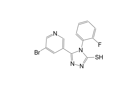 4H-1,2,4-triazole-3-thiol, 5-(5-bromo-3-pyridinyl)-4-(2-fluorophenyl)-