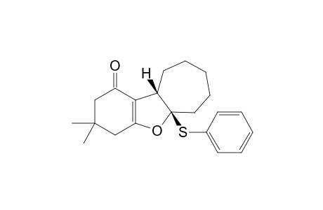 2,2-Dimethyl-9a-phenylsulfanyl-1,2,3,4b,5,6,7,8,9a-decahydro-10-oxabenzo[a]azulen-4-one