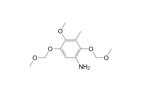 Benzenamine, 4-methoxy-2,5-bis(methoxymethoxy)-3-methyl-