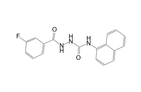 2-(3-fluorobenzoyl)-N-(1-naphthyl)hydrazinecarboxamide