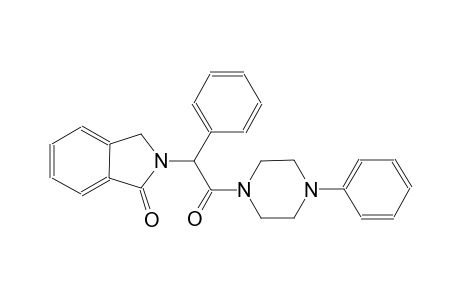 2-[2-oxo-1-phenyl-2-(4-phenyl-1-piperazinyl)ethyl]-1-isoindolinone