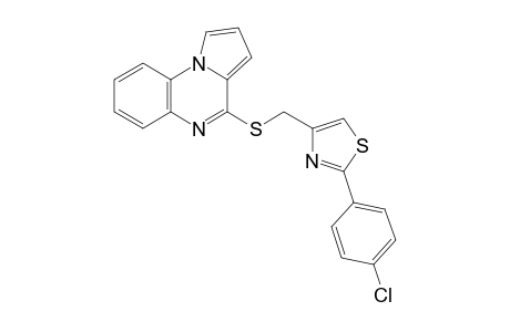 4-{{[2-(p-chlorophenyl)-4-thiazolyl]methyl}thio}pyrrolo[1,2-a]quinoxaline