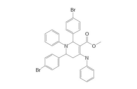 METHYL-2,6-BIS-(4-BROMOPHENYL)-1-PHENYL-4-(PHENYLAMINO)-1,2,5,6-TETRAHYDROPYRIDINE-3-CARBOXYLATE