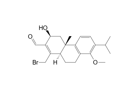 (3S,4aS,10aR)-7-isopropyl-3-hydroxy-8-methoxy-4a-methyl-1-(bromomethyl)-3,4,4a,9,10,10a-hexahydrophenanthren-2-carbaldehyde