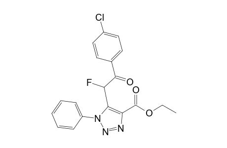5-[1-Fluoro-2-oxo-2-(4-chlorophenyl)ethyl]-1-phenyl-1H-1,2,3-triazole-4-carboxylic acid ethyl ester