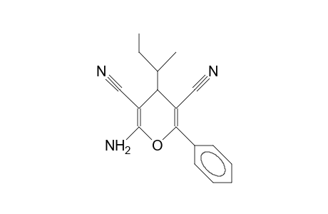 2-Amino-4-sec-butyl-3,5-dicyano-6-phenyl-4H-pyran