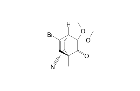 (1R*,2R*,4R*)-5-Bromo-8,8-dimethoxy-1-methyl-7-oxobicyclo[2.2.2]oct-5-ene-2-yl cyanide