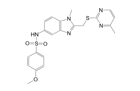 benzenesulfonamide, 4-methoxy-N-[1-methyl-2-[[(4-methyl-2-pyrimidinyl)thio]methyl]-1H-benzimidazol-5-yl]-
