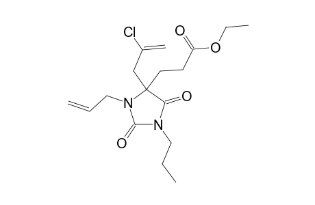 ETHYL-3-[3-ALLYL-4-(2-CHLOROPROP-2-ENYL)-2,5-DIOXO-1-PROPYLIMIDAZOLIDIN-4-YL]-PROPANOATE