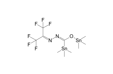 6,6-Dimethyl-1,1-bis(trifluoromethyl)-4-(trimethylstannyl)-5-oxa-2,3-diaza-6-stannahepta-1,3-diene