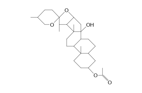 (25R)-3.beta.-Acetoxy-5.alpha.-spirostan-14.beta.-ol