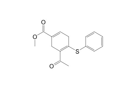 Methyl 5-acetyl-4-(phenylthio)-1,4-cyclohexadienecarboxylate