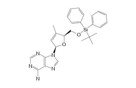 9-(5-O-TBDPS-2,3-DIDEOXY-3-METHYL-BETA-D-GLYCERO-PENT-2-ENOFURANOSYL)-ADENINE