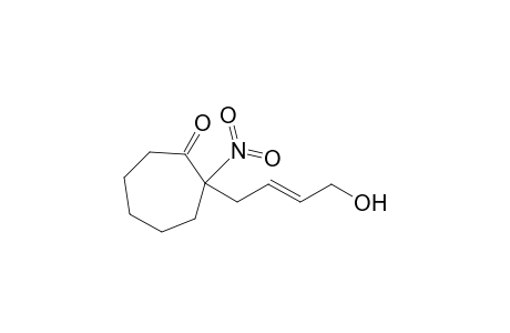 Cycloheptanone, 2-(4-hydroxy-2-butenyl)-2-nitro-, (E)-