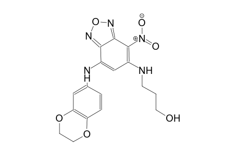 3-{[7-(2,3-dihydro-1,4-benzodioxin-6-ylamino)-4-nitro-2,1,3-benzoxadiazol-5-yl]amino}-1-propanol
