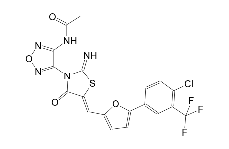acetamide, N-[4-[(5Z)-5-[[5-[4-chloro-3-(trifluoromethyl)phenyl]-2-furanyl]methylene]-2-imino-4-oxothiazolidinyl]-1,2,5-oxadiazol-3-yl]-