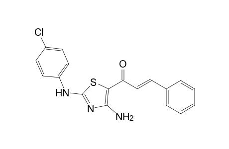 (E)-1-[4-amino-2-(4-chloroanilino)-1,3-thiazol-5-yl]-3-phenylprop-2-en-1-one