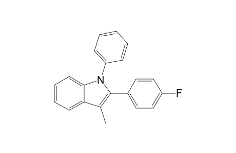 2-(4-FLUOROPHENYL)-3-METHYL-1-PHENYL-1H-INDOLE