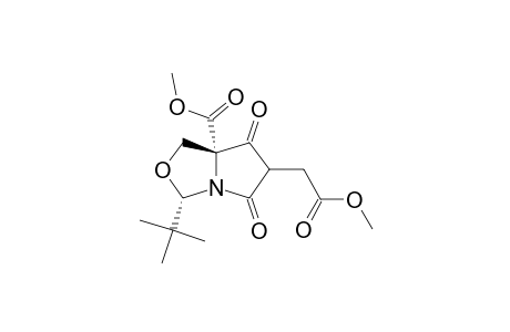 (2R,5R)-2-tert-Butyl-5-methoxycarbonyl-7-methoxycarbonylmethyl-6,8-dioxo-1-aza-3-oxabicyclo[3.3.0]octane