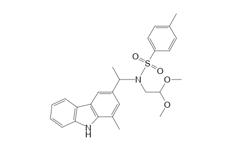 Benzenesulfonamide, N-(2,2-dimethoxyethyl)-4-methyl-N-[1-(1-methyl-9H-carbazol-3-yl)ethyl]-, (.+-.)-