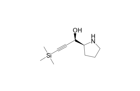 (3R,2'S)-3-(pyrrolidine-2'-yl)-1-(trimethylsilyl)prop-1-yn-3-ol