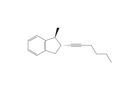 trans-2-(1'-Hexenyl)-1-methyl-2,3-dihydro-1H-indene