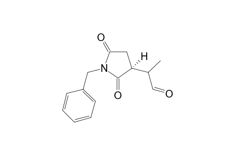 2-[(S)-1-benzyl-2,5-dioxopyrrolidin-3-yl]propanal