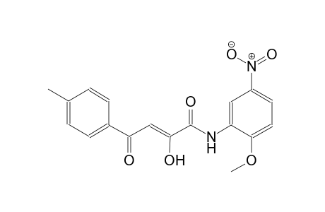 (2Z)-2-hydroxy-N-(2-methoxy-5-nitrophenyl)-4-(4-methylphenyl)-4-oxo-2-butenamide