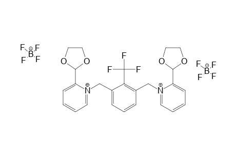 2,6-BIS-[[1-(1,3-DIOXOLAN-2-YL)-PYRIDINIUM]-METHYL]-TRIFLUOROMETHYLBENZENE-BIS-(TERTAFLUOROBORATE)