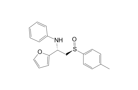 2-Furanmethanamine, .alpha.-[[(4-methylphenyl)sulfinyl]methyl]-N-phenyl-, [R-(R*,S*)]-