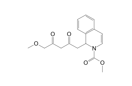 N-(Methoxycarbonyl)-1-[4'-(methoxymethyl)-2',4'-dioxobutyl]-isoquinoline