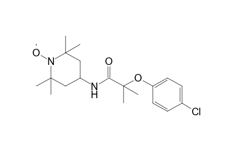 4-[2-(p-CHLOROPHENOXY)-2-METHYLPROPIONAMIDO]-2,2,6,6-TETRAMETHYLPIPERIDINOOXY (FREE RADICAL)