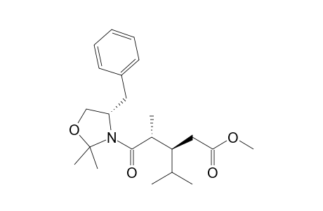 (S)-4-Benzyl-3-[(2R,3S)-3-(methoxycarbonylmethyl)-2,4-dimethylpentanoyl]-2,2-dimethyloxazolidine