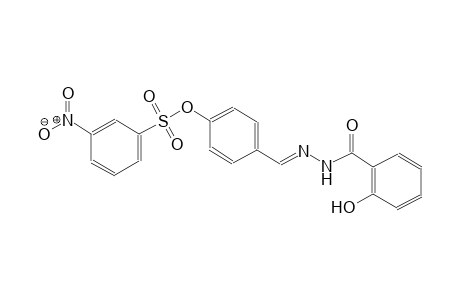benzoic acid, 2-hydroxy-, 2-[(E)-[4-[[(3-nitrophenyl)sulfonyl]oxy]phenyl]methylidene]hydrazide