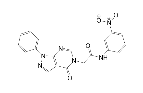 N-(3-nitrophenyl)-2-(4-oxo-1-phenyl-1,4-dihydro-5H-pyrazolo[3,4-d]pyrimidin-5-yl)acetamide