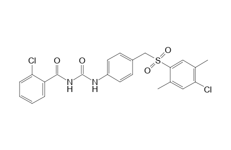 1-(o-chlorobenzoyl)-3-{alpha-[(4-chloro-2,5-xylyl)sulfonyl]-p-tolyl}urea