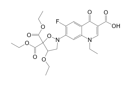 7-[4-Ethoxy-5,5-bis(ethoxycarbonyl)tetrahydroisoxazol-2-yl]-1-ethyl-6-fluoro-4-oxo-1,4-dihydroquinolone-3-carboxylic acid