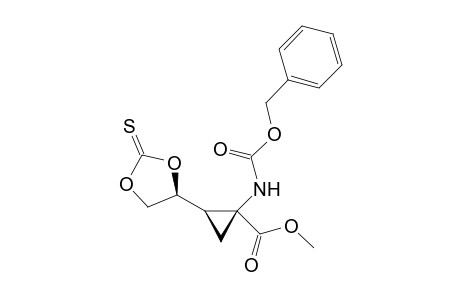 Methyl (1S,2R,4'S)-(-)-1-N-benzyloxycarbonylamino-2-(1',3'-dioxolan-2'-thiocarbonyl-4'-yl)cyclopropanecarboxylate