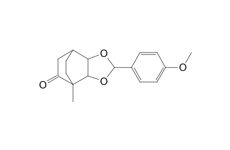 Hexahydro-2-(p-methoxyphenyl)-4-methyl-4,7-ethano-1,3-benzodioxol-5-one