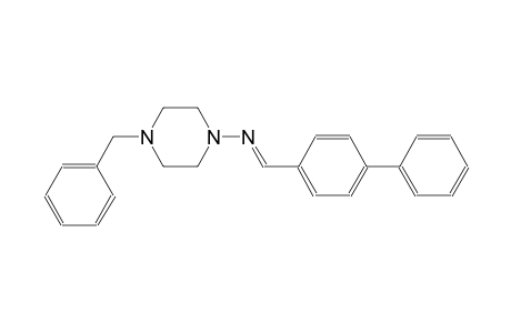 4-benzyl-N-[(E)-[1,1'-biphenyl]-4-ylmethylidene]-1-piperazinamine