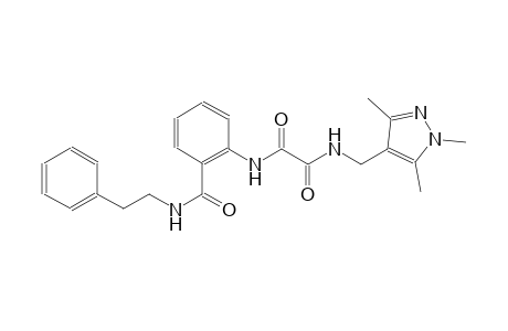ethanediamide, N~1~-[2-[[(2-phenylethyl)amino]carbonyl]phenyl]-N~2~-[(1,3,5-trimethyl-1H-pyrazol-4-yl)methyl]-