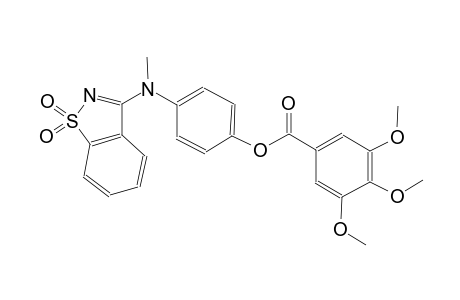 benzoic acid, 3,4,5-trimethoxy-, 4-[(1,1-dioxido-1,2-benzisothiazol-3-yl)methylamino]phenyl ester