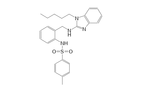 4-methyl-N-(2-{[(1-pentyl-1H-benzimidazol-2-yl)amino]methyl}phenyl)benzenesulfonamide