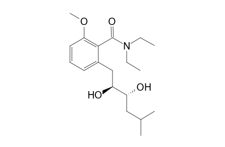 2-[(2S,3R)-2,3-dihydroxy-5-methyl-hexyl]-N,N-diethyl-6-methoxy-benzamide
