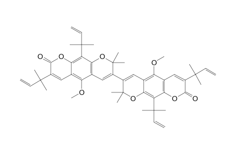 7-[3,10-bis(1,1-dimethylprop-2-enyl)-2-keto-5-methoxy-8,8-dimethyl-pyrano[5,6-g]chromen-7-yl]-3,10-bis(1,1-dimethylprop-2-enyl)-5-methoxy-8,8-dimethyl-pyrano[5,6-g]chromen-2-one