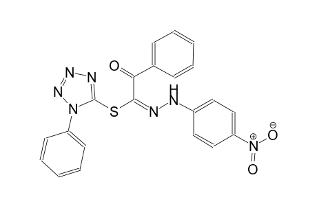 1-phenyl-1H-tetraazol-5-yl (1E)-N-(4-nitrophenyl)-2-oxo-2-phenylethanehydrazonothioate
