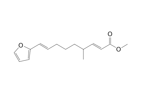 Methyl (2E,8E)-9-(2-furyl)-4-methylnona-2,8-dienoate