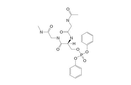N-ALPHA-(ACETYL)-GLYCYL-O-(DIPHENYLPHOSPHONO)-SERYLGLYCINE-N-METHYLAMIDE;AC-GLY-SER(PO3PH2)-GLY-NHME