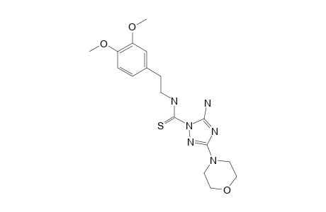 1-(5-AMINO-3-MORPHOLINO-1H-1,2,4-TRIAZOL-1-YL)-N-(2-(3,4-DIMETHOXYPHENYL)-ETHYL)-THIOAMIDE